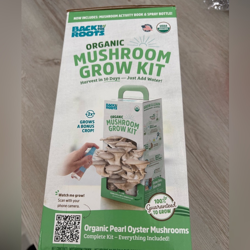 Organic mushroom grow kit